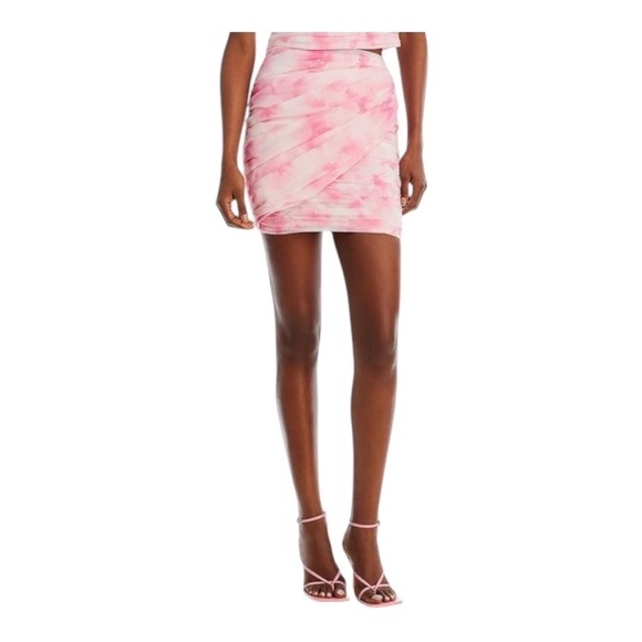 Aqua Dresses & Skirts - Pink Tie-Dye Women's Skirt